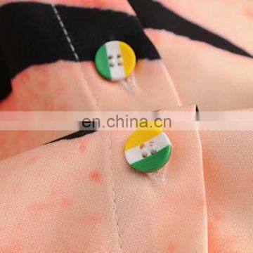 TWOTWINSTYLE Print Hit Color Women's Shirt Long Sleeve Casual Loose Female Blouse photo-5