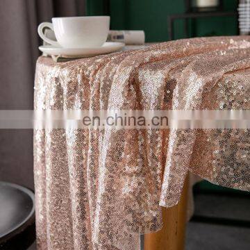 Sequin Tablecloth Glitter Round&Rectangular Table Cloth For Wedding Decoration