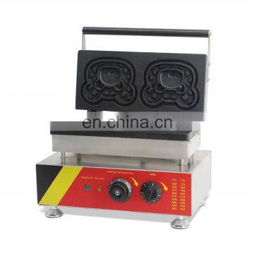 Commercial Snack Waffle Iron Bear Shape Electric Waffle Cone Maker for Sale photo-2