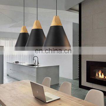 Hot Sale Zhongshan Lighting Factory Slope Pendant Lamps & Wooden Chandeliers Pendant Lights