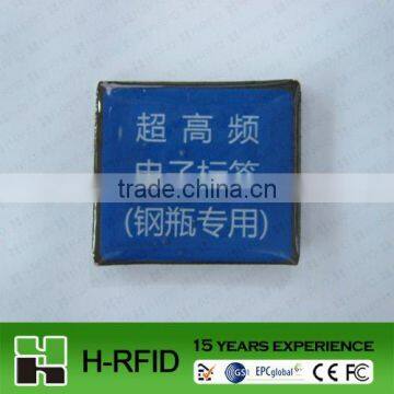 RFID anti metal adhesive wet glue tag gas cylinder special