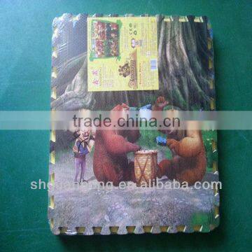 Various color green kids safety EVA puzzle, funny EVA puzzle, colorful eva foam puzzle