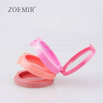 3 Colors Round Compact Case Powder Empty Makeup Blush Compact Powder Packaging photo-4
