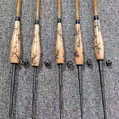 Professional Ultra Light Custom Fishing Pole Carbon Fiber Multi Section