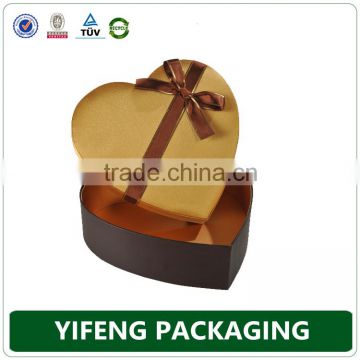 For Valentine's Day/wedding gift packaging rigid paper heart shaped chocolate box, chocolate gift box