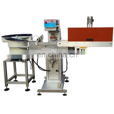 Automatic Metal Bottle Cap Single Colour Pad Printer 100 x 300 90 mm Ink Cuo photo-2