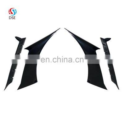 Honghang Factory Manufacture Gloss Black Side Wing Fender Vents, PP Material Side Spoiler For Ford Mustang GT350 Style 2015-2021