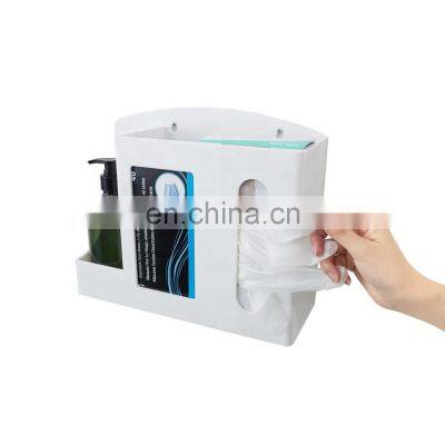 Wall Mounted Acrylic Tissue Box Face Mask Dispenser Holder Hand Sanitizer Dispenser