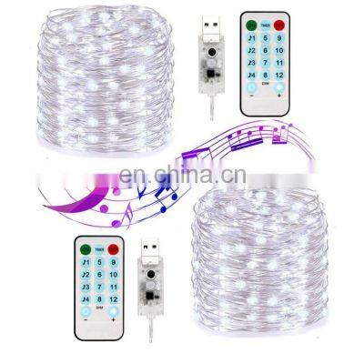 LED APP control String Light, LED Icicle Light String, Warm White Fairy Light String for Indoor Outdoor Wall Decoration