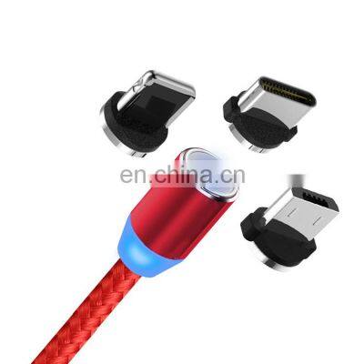 Magnetic Android Led USB 3 in 1 Cell Phone Mobile Charger Cable