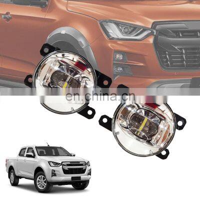 GELING New Face Waterproof 12V Car Lamp Projector Lens Fog Light For ISUZU DMAX Pickup 2020