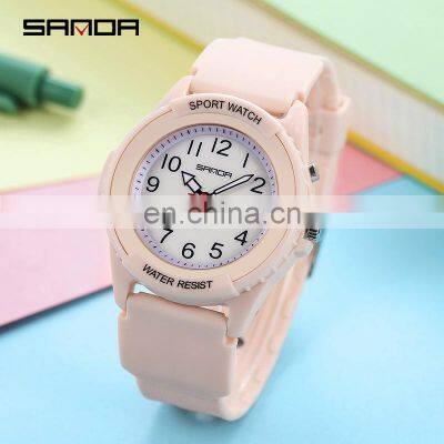 Sanda 6018 Casual Men Brand Quartz Wrist Watches Aanlog Luminous Resin Strap Water Resistant Fashion Men Hand Watch photo-2