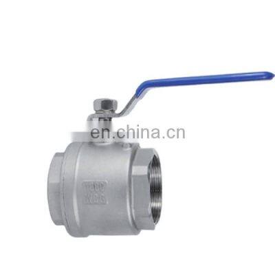 High pressure carbon steel stainless steel 2 way ball valve with handle