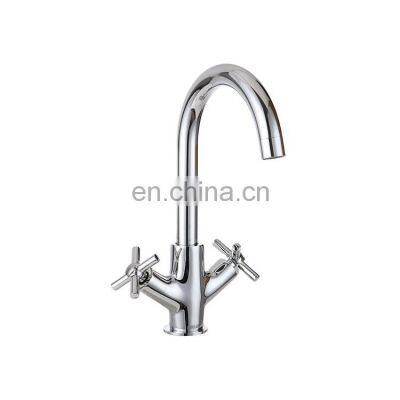 LIRLEE OEM ODM Durable Brass Double Handle kitchen mixer faucet tap