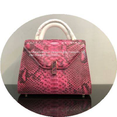 New Imported Python Leather 26cm Portable One-Shoulder Messenger Bag Fashion Trend Casual All-Match High-End photo-2