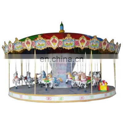 Outdoor park horse ride 24 seats carousel horse manufacturer