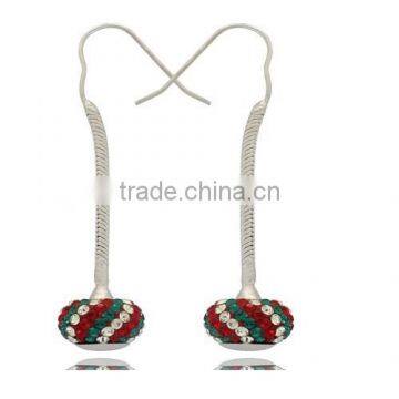 Fancy Enamel Crystal Ball Drop Earrings in Wholesale From Shenzhen photo-5