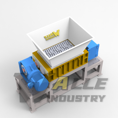 Large Tire Recycling Machine Recycled Tire Shredding Tiles Dual Shaft Shredder Machine