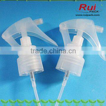 Clear hair care mini trigger sprayer pump,Mini PP water trigger pump for household cleaning