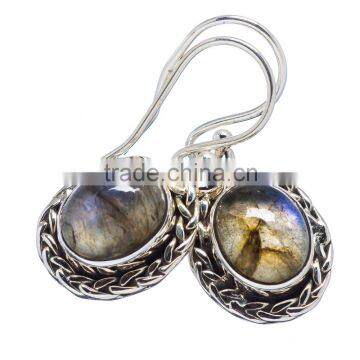 LABRADORITE 925 STERLING SILVER EARRINGS ,925 STERLING SILVER JEWELRY WHOLE SALE,JEWELRY EXPORTER EARRNGS