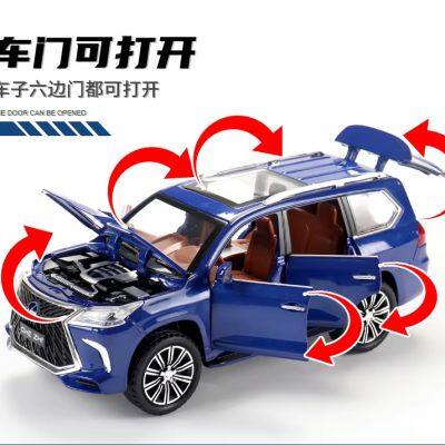 High Quality Lexus LX570 Car Suv Models Real 1:24 Alloy Toy Cars Diecast Kids Metal Car Model photo-5