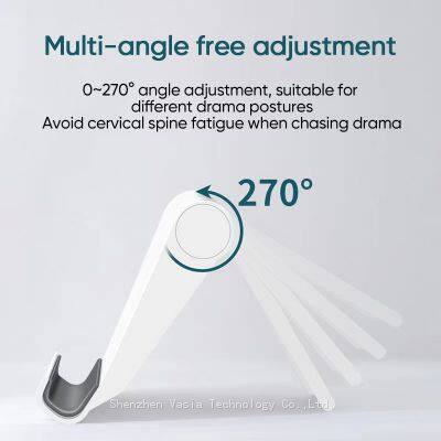Customized ABS Plastic Simple Mobile Stand - 270° Adjustable Angle, 4 Colors, Ultra-Light & Portable for On-the-Go Use