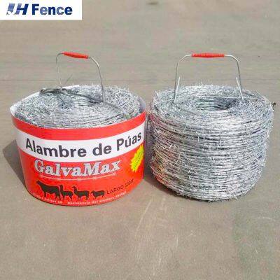 Factory Sell Cheap Barbed Wire Galvanized Traditional Twist 400M 500M 50Kg Per Roll 50Kg Barbed Wire Price Coil Barbed Wire photo-2