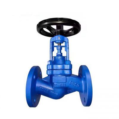 ANSI DIN Bellow Sealed Globe Valve Ductile Iron Cast Iron Stainless Steel High Temperature High Press Zero Leakage Globe Valve photo-2