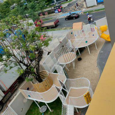 Outdoor Combination Slide And Swing Set For Kindergarten