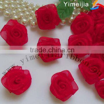 Organza ribbon flower