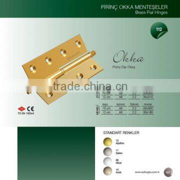 Brass Door Flat Hinge NARROW OKKA photo-2