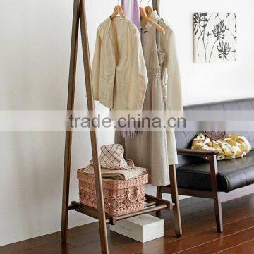Bedroom Living Room Use Wood Material Wooden Clothes Hanger Stand photo-2