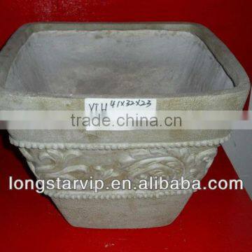 Round Magnesia Plant Pot