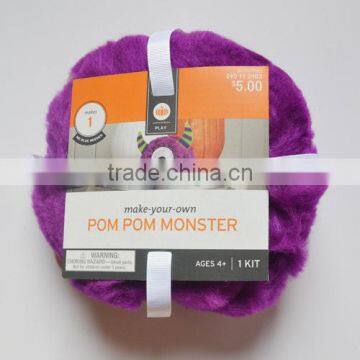 DIY animal toys craft pom poms wholesale