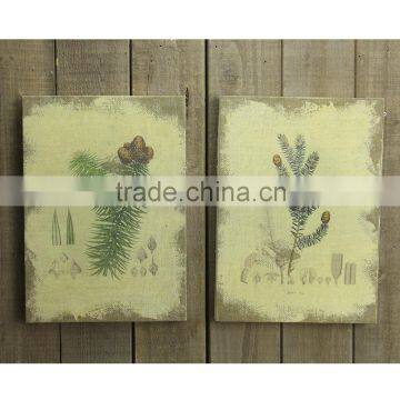 Wall Artwork Warm Colored Sea Planters Painting for Coffee Shop photo-3