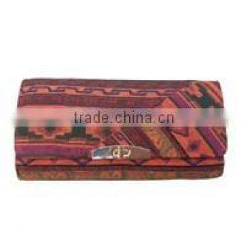 Lady's Canvas Evening Clutch Handbag