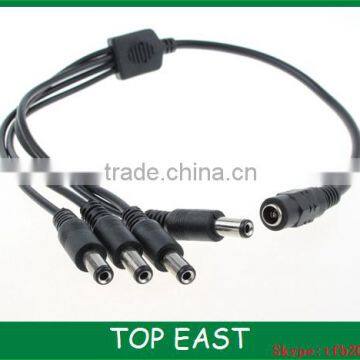 splitter adapte cable 1female to 4 male plug dc splitter cable