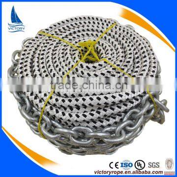 double braided polyester rope anchor line for boat mooring rope