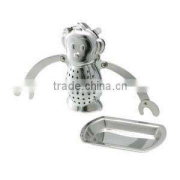 YangJiang Supplier Monkey Shaped Stainless Steel Tea Strainer photo-2