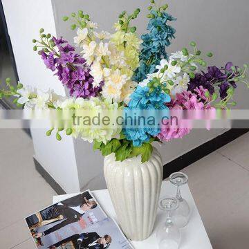 Import China Artificial Delphinium Ajaacis Silk Flowers