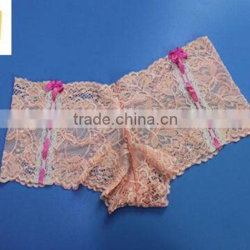 Sexy Transparent Light Color Lace Belt Underwear Panty for Young Girl photo-5