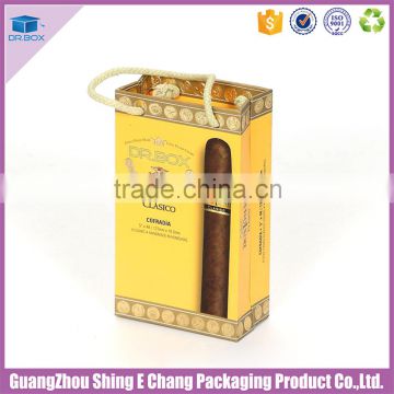 2016 cheap custom Cotton handle kraft paper box