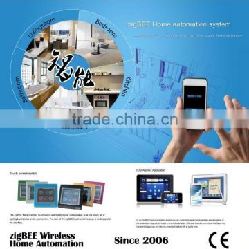 wireless zigbee intelligent lighting control system from home automation system