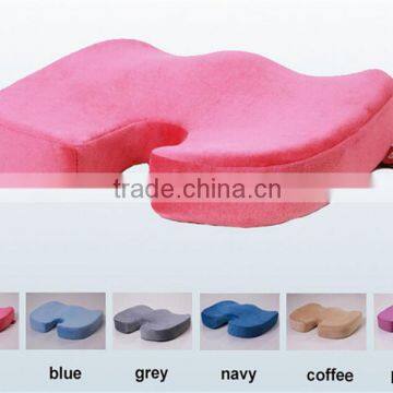 PU Moulded Coccyx Orthopedic Memory Foam Seat Cushion, Car Seat Cushions, Plain Velour Cover, Different Color Available photo-4