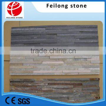 multicolor slate strip waterfall stone