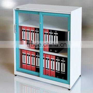 Office Furniture Glazed Sliding Door Cabinet