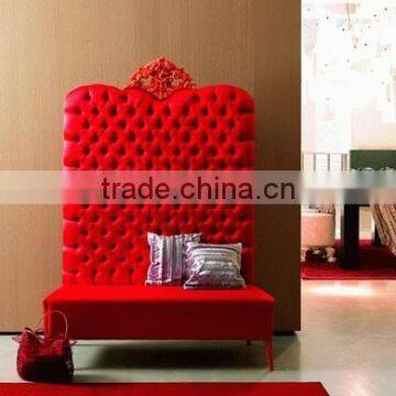 Wedding furniture red high back chair 007