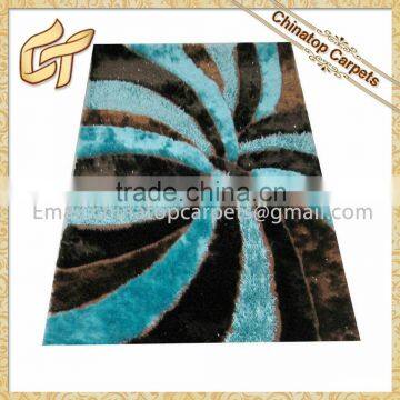 Handmade 100% polyester shaggy carpet