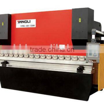 YPBK series 3 axis electro-hydraulic servo synchronized CNC bending machine