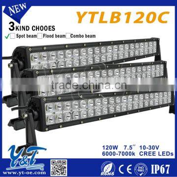 New Product original Slim Design 7200LM 20" black spot flood offroad 4x4 Wholesale LED Light Bar 120w